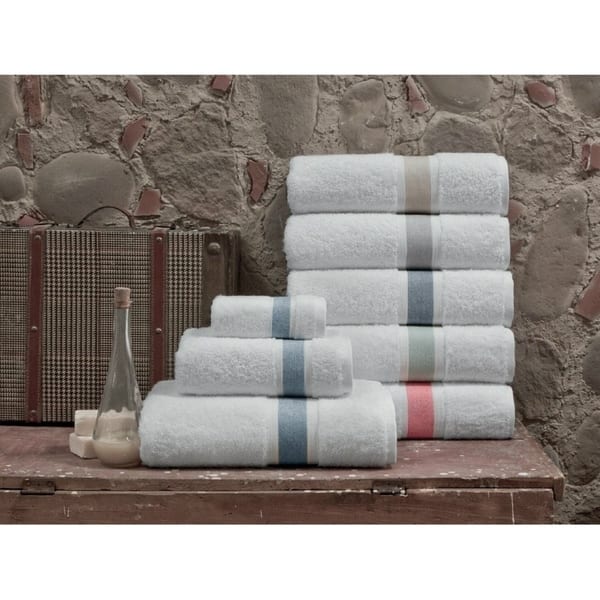 Enchante Home Unique 6-Piece Turkish Cotton Towel Set - Bath 27 x 54 Hand  16 x 28 Washcloths 12 x 12 - On Sale - Bed Bath & Beyond - 15208536