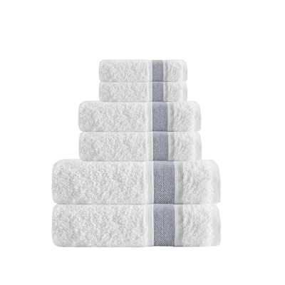 Enchante Home Unique 6-Piece Turkish Cotton Towel Set - Bath 27 x 54 Hand 16 x 28 Washcloths 12 x 12