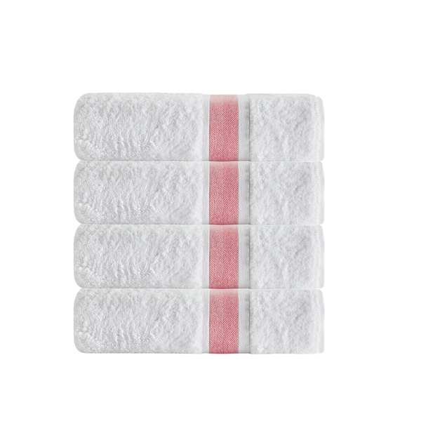 salmon bath towels