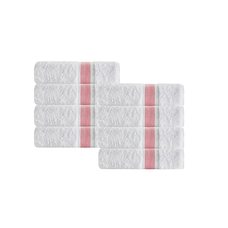 Depera Home Unique Turkish Cotton Hand Towels (Set of 8) - 16x28 inches