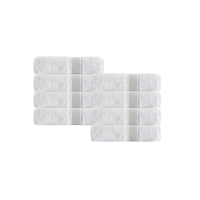 Depera Home Unique Turkish Cotton Hand Towels (Set of 8) - 16x28 inches