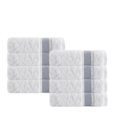 Enchante Home Unique Turkish Cotton Washcloths (Set of 8) - Washcloths 12 x 12