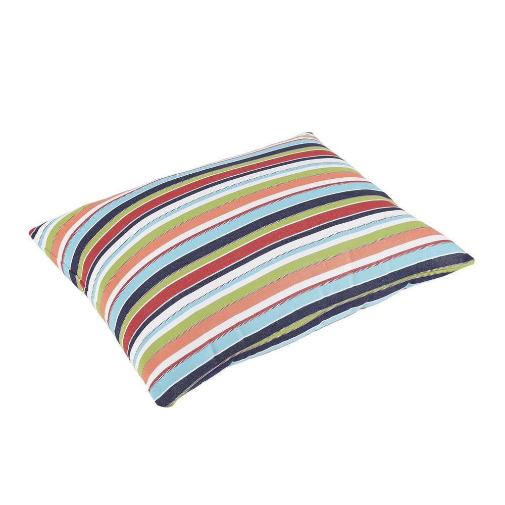 Ingram Sunbrella Carousel Confetti Indoor/ Outdoor 26 x 35 Inch Knife Edge Floor Pillow