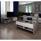 preview thumbnail 1 of 10, Bestar Small Space 2-Piece Lift-Top Storage Coffee Table and TV Stand Set