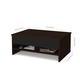 preview thumbnail 8 of 10, Bestar Small Space 2-Piece Lift-Top Storage Coffee Table and TV Stand Set