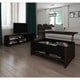 preview thumbnail 4 of 10, Bestar Small Space 2-Piece Lift-Top Storage Coffee Table and TV Stand Set