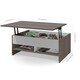 preview thumbnail 6 of 10, Bestar Small Space 2-Piece Lift-Top Storage Coffee Table and TV Stand Set