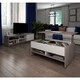 preview thumbnail 3 of 10, Bestar Small Space 2-Piece Lift-Top Storage Coffee Table and TV Stand Set