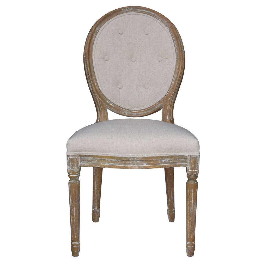 Upholstered Oval-back Dining Chair