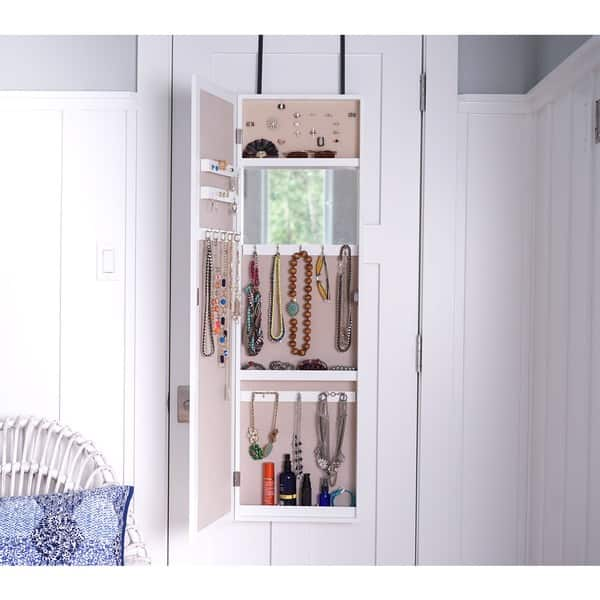 Shop Hives Honey Door Hanging Full Length Mirrored Jewelry