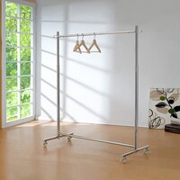 725H CHROME GARMENT RACK