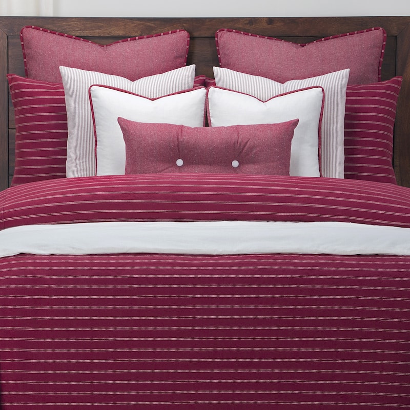 Copper Grove Bischofsheim Cotton-blend Burlap Brick Down Alt Duvet Cover Set