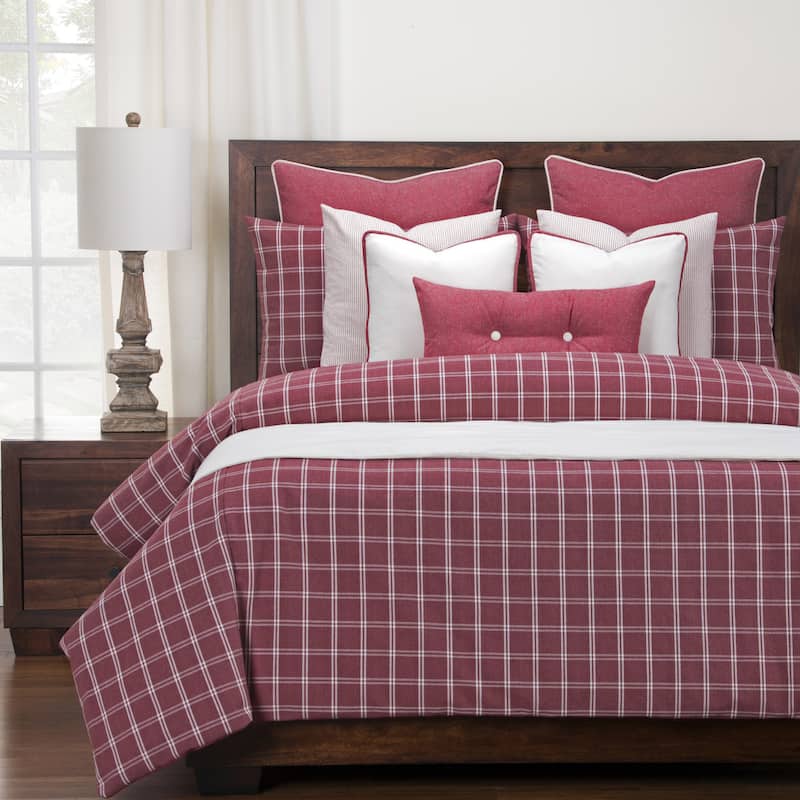 Siscovers Luxury Tartan Brick Down Alt Duvet Cover Set