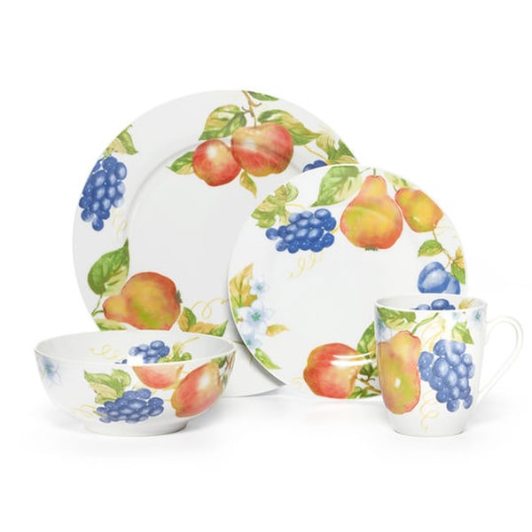 Shop Pfaltzgraff Fruit 16Piece Dinnerware Set Free Shipping Today