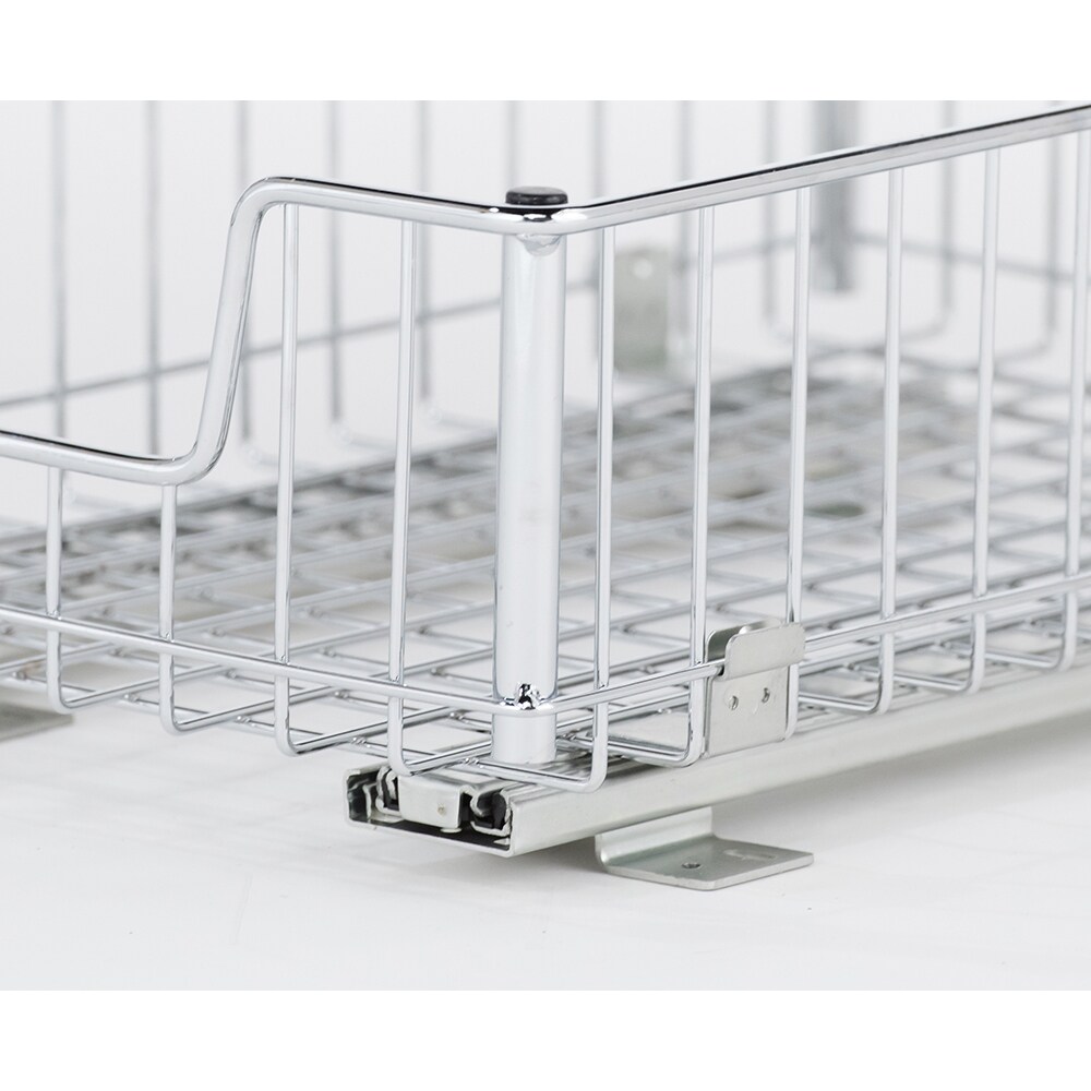 Trinity Silver Chrome and Metal Sliding Undersink Organizer (2 Pack) (As Is  Item) - Bed Bath & Beyond - 21972965