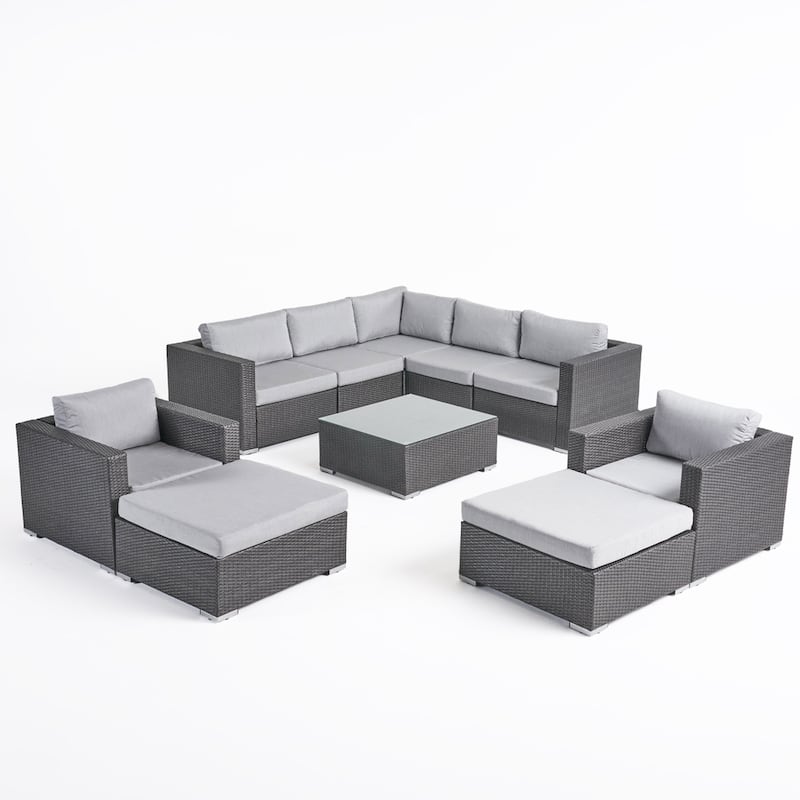 Santa Rosa Outdoor 10-piece Sectional Set by Christopher Knight Home