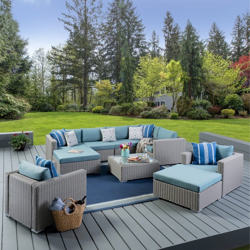 Santa Rosa Outdoor 10-piece Sectional Set by Christopher Knight Home