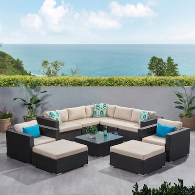 Santa Rosa Outdoor 10-piece Sectional Set by Christopher Knight Home