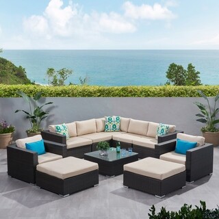 Santa Rosa Outdoor 10-piece Sectional Set by Christopher Knight Home
