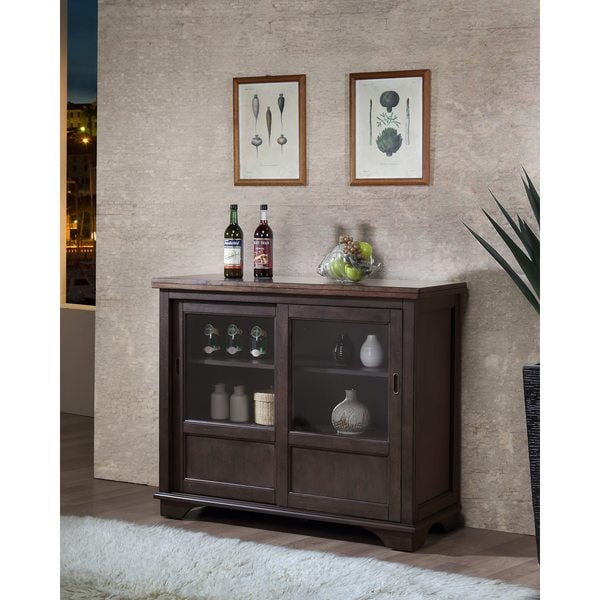 Shop K and B Furniture Co Inc Brown Wood Wine Rack ...