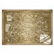 Oliver Gal '1956 Metro Map of Paris- Gold Metallic Background'Metallic ...