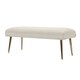 preview thumbnail 14 of 37, Pamela Entryway Bench with Gold Metal Legs by Jennifer Taylor Home Sky Neutral