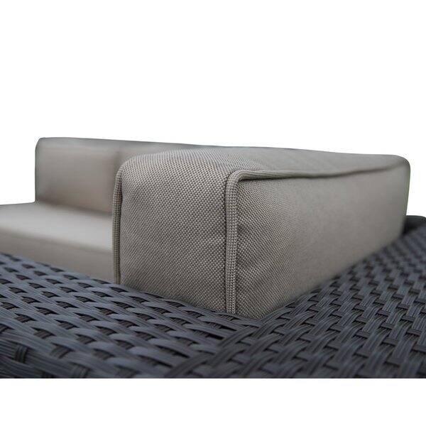 Shop Abba Patio 4 Pcs Outdoor Brown Wicker Patio Furniture Set Garden Lawn Sofa With Cushioned Seat Overstock 15220720