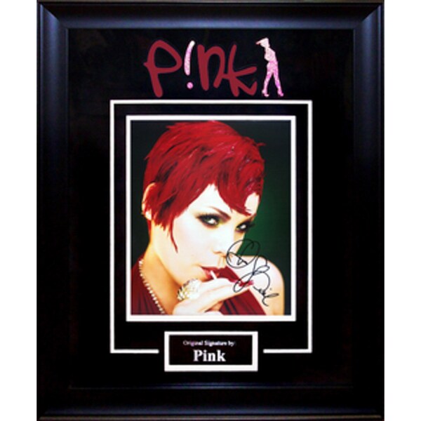 Hand-signed Pink Photograph