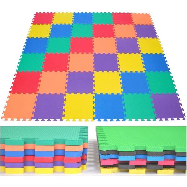 Shop Ewonderworld 36 Piece Foam Play Mat Non Toxic Extra Thick