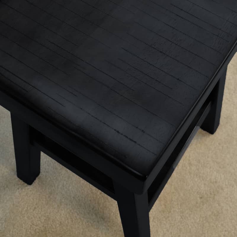 Trym Wood Saddle Seat Counter Stool