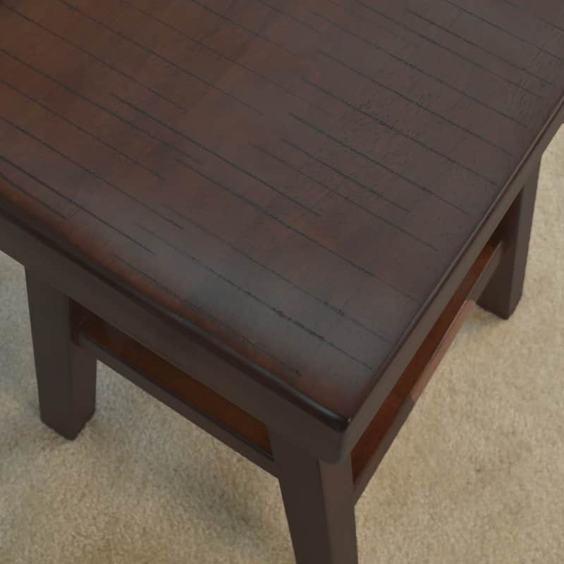Trym Wood Saddle Seat Counter Stool