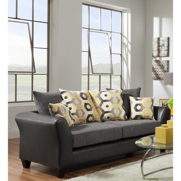 Sofa Trendz Daryl Graphite Free Shipping Today Sofa Trendz Daryl Graphite