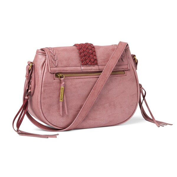 steve madden saddle faux leather crossbody bag
