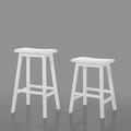 Acme Furniture White Gaucho Stool (Set of 2)
