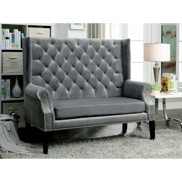 Furniture Of America Ellian Contemporary Loveseat Bench On Furniture Of America Ellian Contemporary Loveseat Bench
