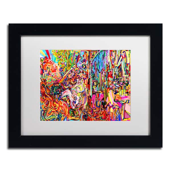 Josh Byer 'Awe Rides A Burning Steed' Matted Framed Art - Bed Bath ...