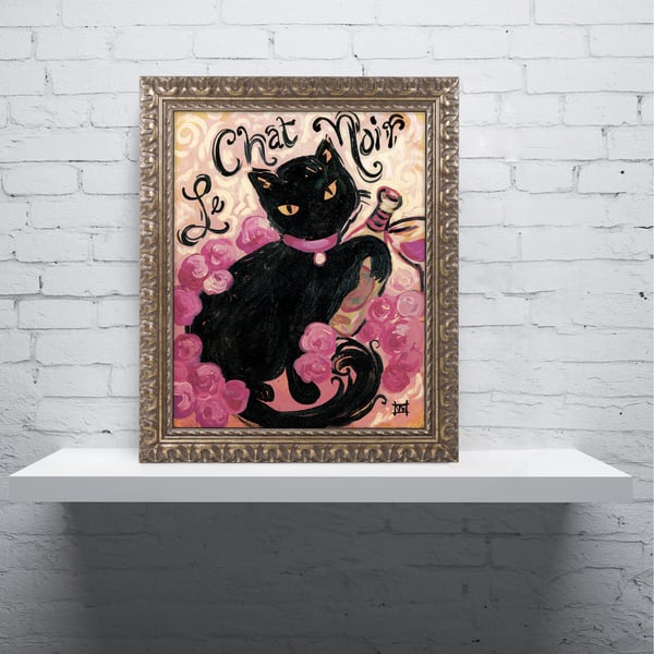 Black Cat Poster Le Chat Noir French Poster Tournee Du Chat Noir Black Cat Vintage French Chat Noir Poster French Black Cat Poster