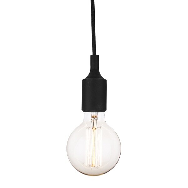 Edison Antique Vintage Oversize Light Bulb With 10ft Black Edison Antique Vintage Oversize Light Bulb With 10ft Black Fabric Cord A Single Socket