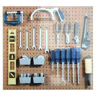 120 Pc Pegboard Hook Assortment Kit Storage Shop Garage Organizing Tools Hanger 
