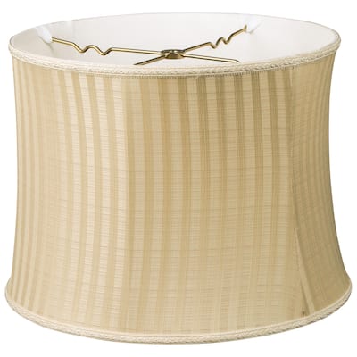 Royal Designs Bell Drum Designer Lamp Shade, Gold/Black Oriental, 13 x 14 x 10.5