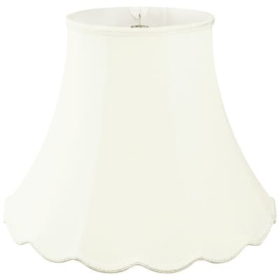 Royal Designs Scalloped Bell Designer Lamp Shade, White, 4 x 8 x 7.25