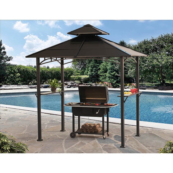 Backyard grill gazebo