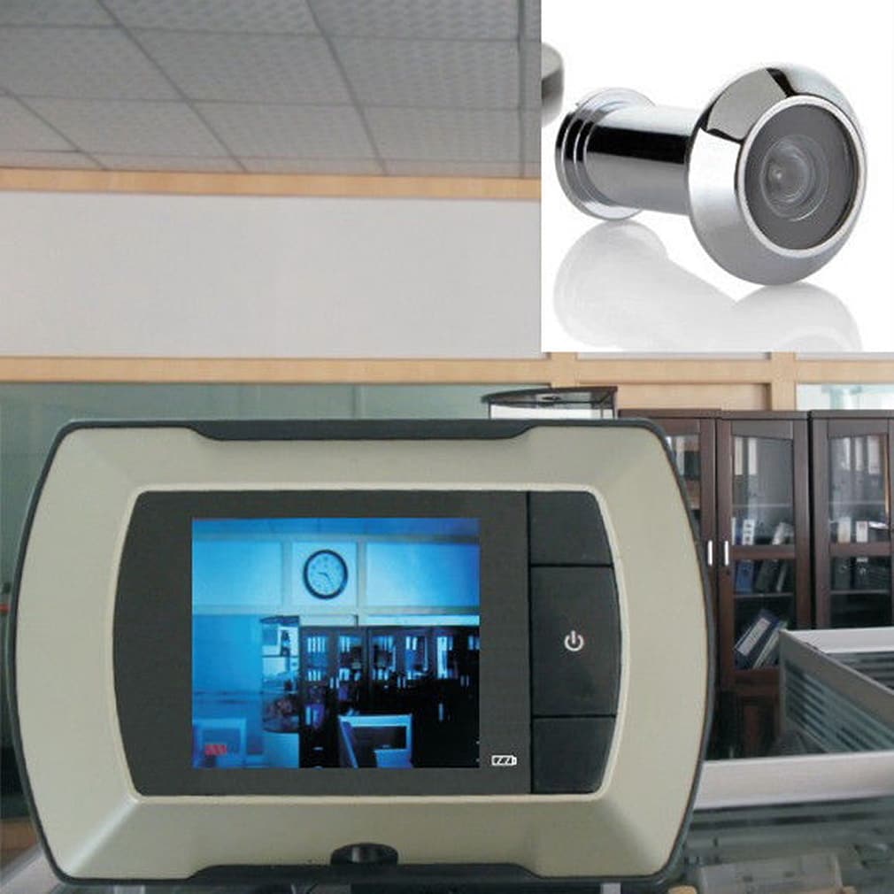 Shop 2 4 Lcd Visual Monitor Door Peephole Peep Hole Wired Viewer