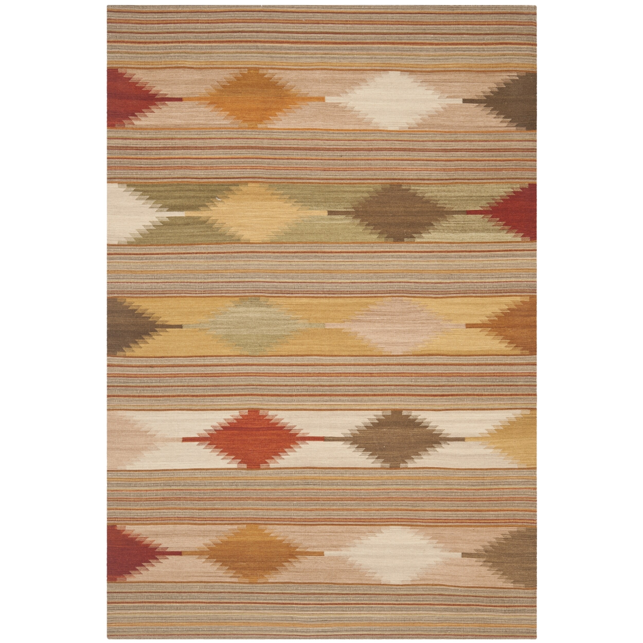 Shop Safavieh Southwest Kilim HandWovenFlatWeave Natural/ Multi Wool