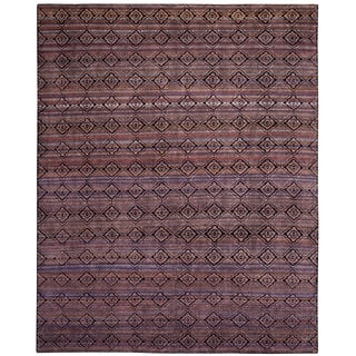 Moroccan Hand Knotted Rugs Area For Less Safavieh Marrakech Hand Knotted Purple Multi Wool Area Rug 9 X 12