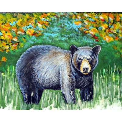 Black Bear Door Mat 18x26