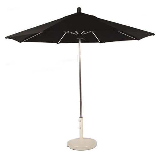 amauri patio umbrellas Amauri Outdoor Living Hermosa Wave Collection 9 ft. Round Outdoor Patio  Umbrella with Sunbrella Shade - Overstock