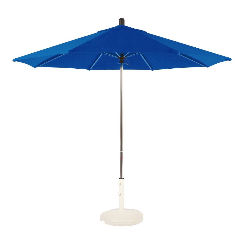 amauri patio umbrellas Amauri Outdoor Living Hermosa Wave Collection 9 ft. Round Outdoor Patio  Umbrella with Sunbrella Shade - Overstock