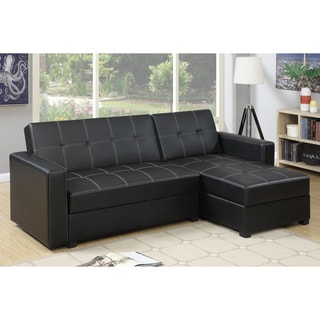 vinyl futon | Roselawnlutheran - Futon Sofa Bed Brown Vinyl Leather with cup holders. Bobkona Medora Left or  Right Hand Chaise Adjustable Sectional with Compartment