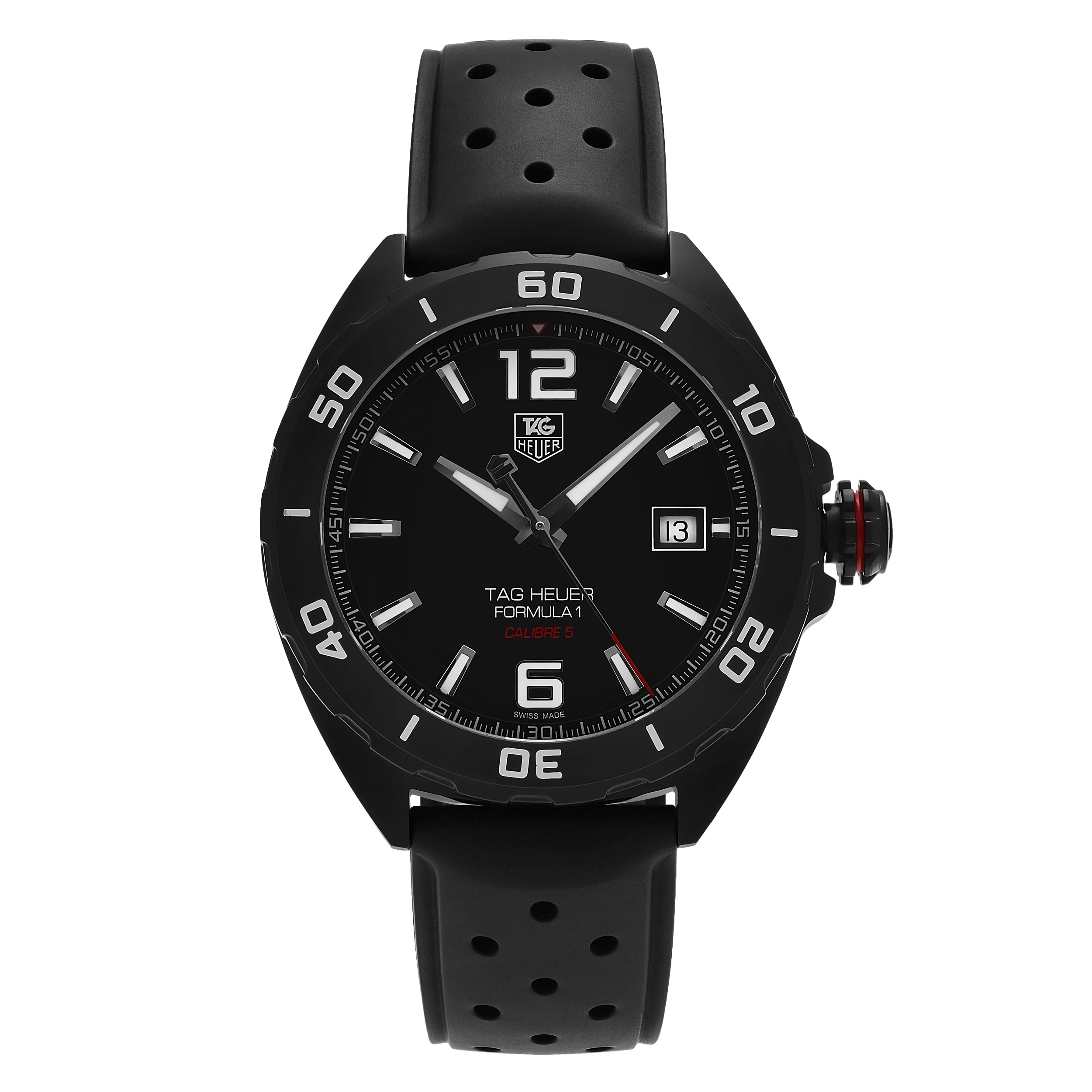 tag heuer formula 1 calibre 5 black titanium automatic